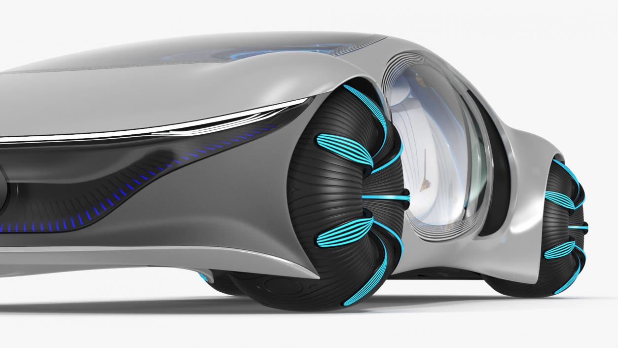 3D Futuristic Electric Car model