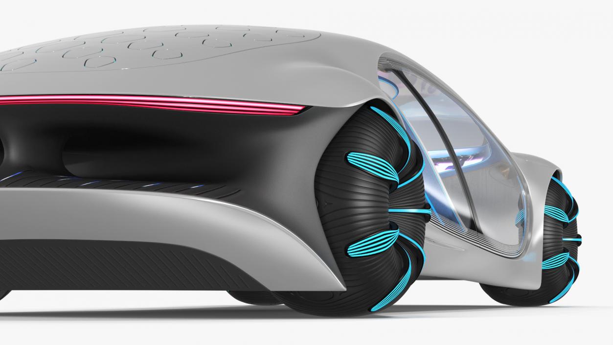 3D Futuristic Electric Car model