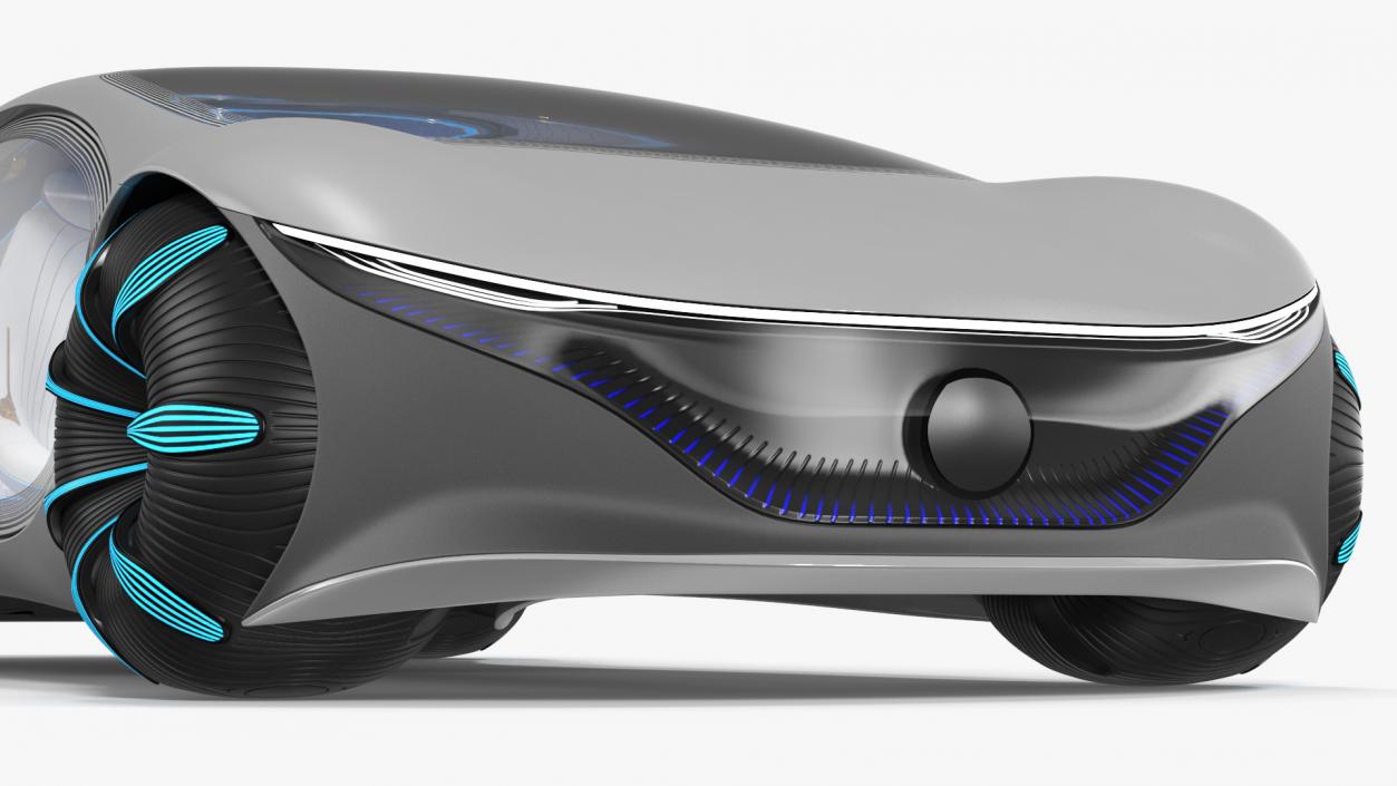 3D Futuristic Electric Car model