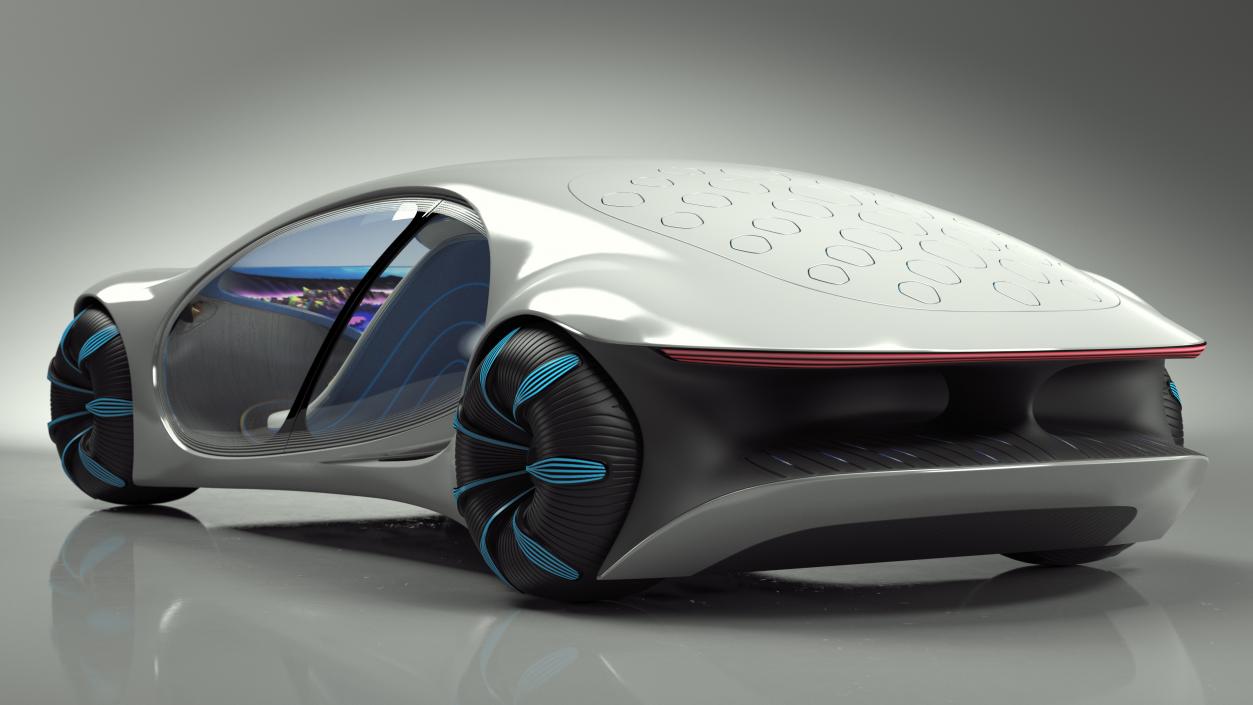 3D Futuristic Electric Car model