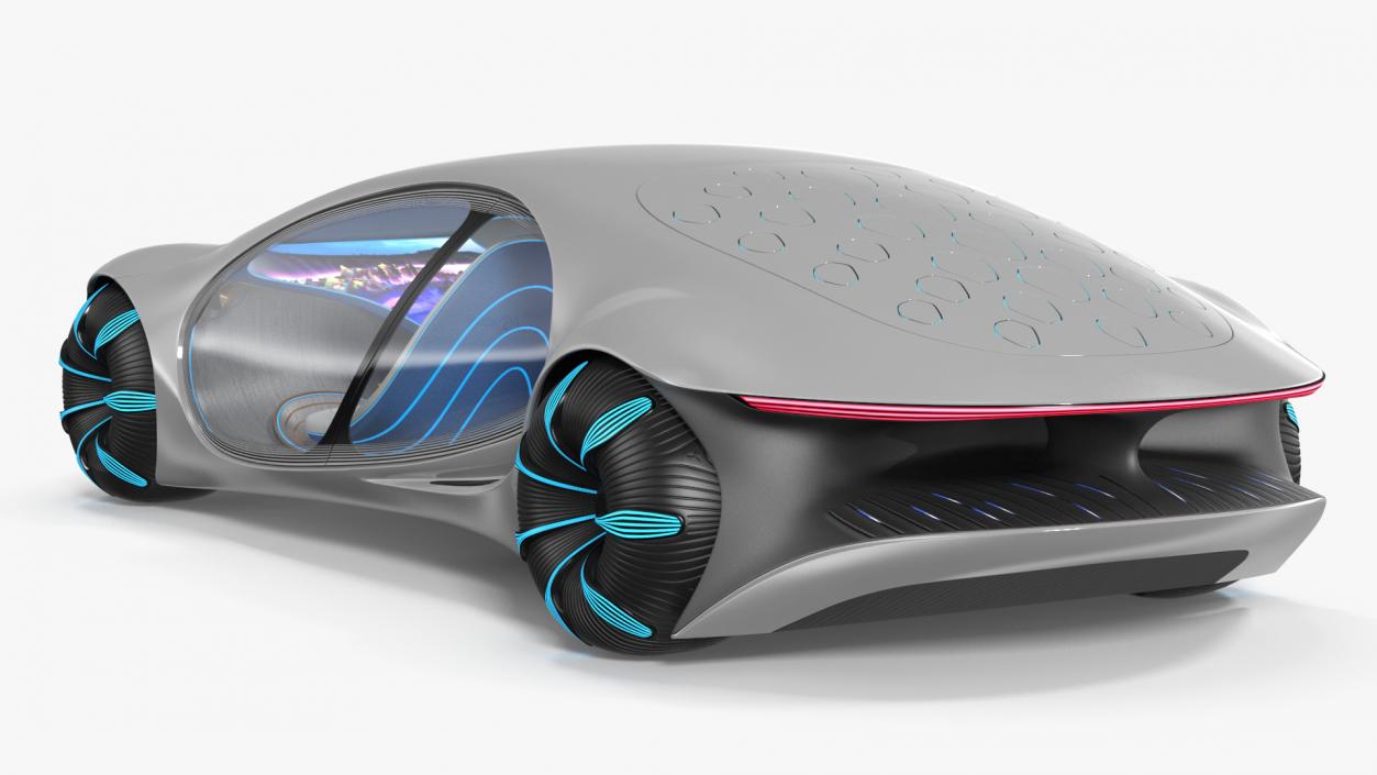 3D Futuristic Electric Car model