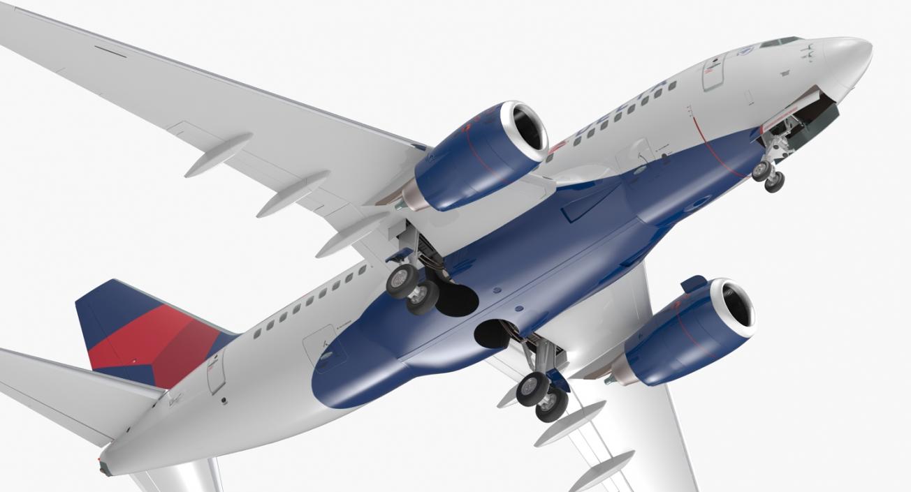 3D Boeing 737 Rigged Collection model