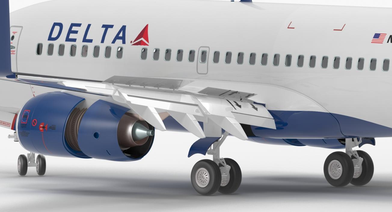 3D Boeing 737 Rigged Collection model