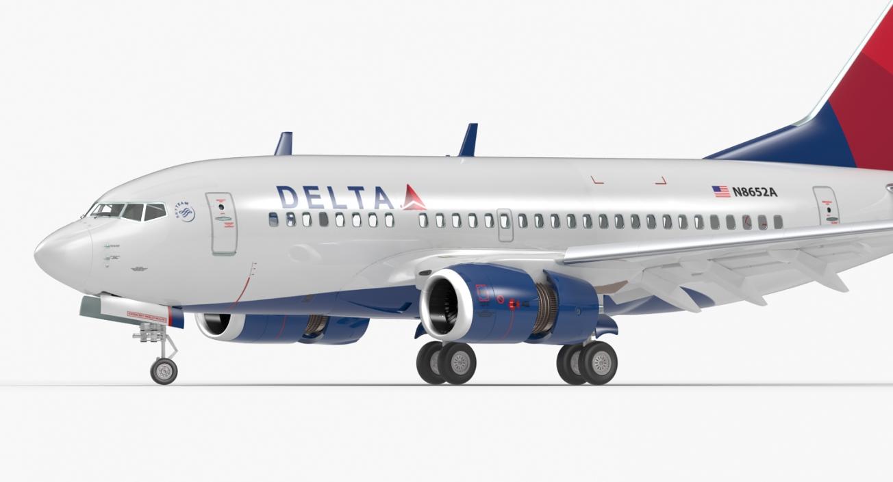 3D Boeing 737 Rigged Collection model