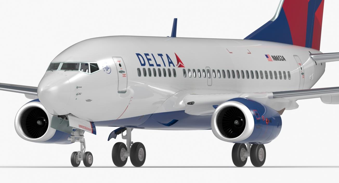 3D Boeing 737 Rigged Collection model