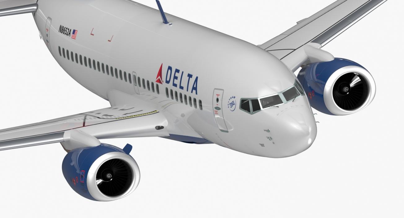 3D Boeing 737 Rigged Collection model