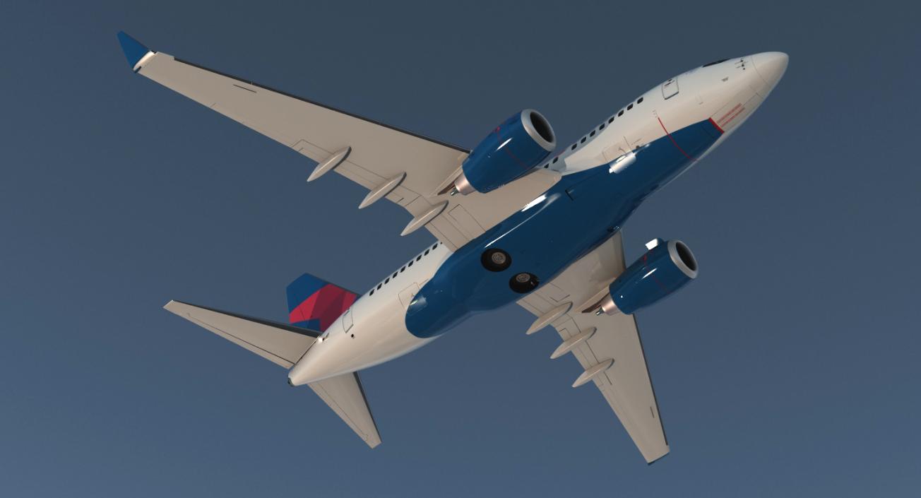 3D Boeing 737 Rigged Collection model