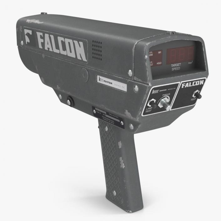 3D model Radar Speed Gun Gray