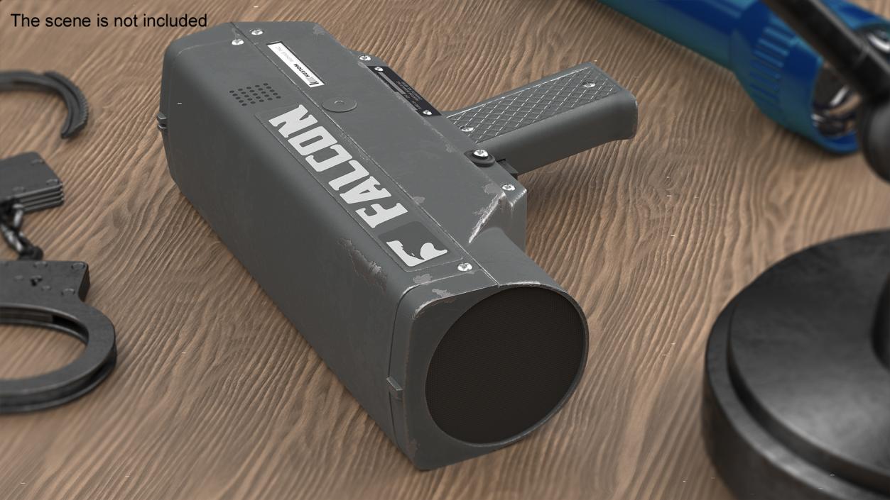 3D model Radar Speed Gun Gray