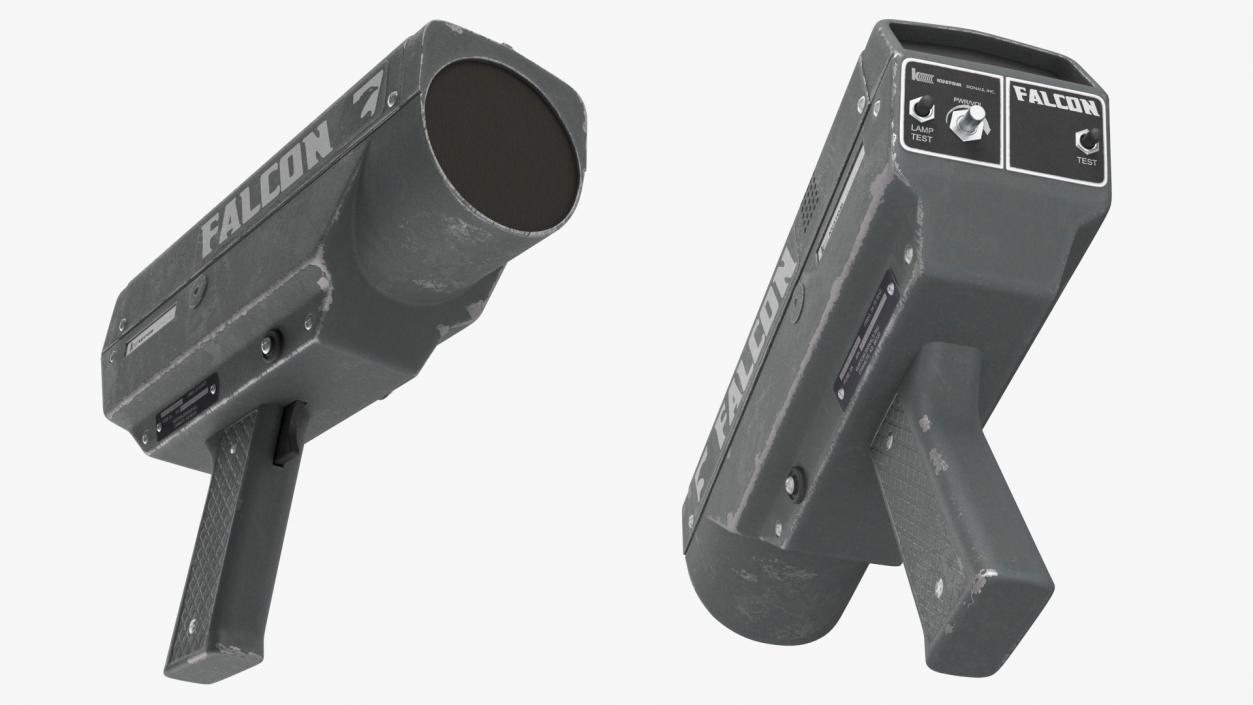 3D model Radar Speed Gun Gray