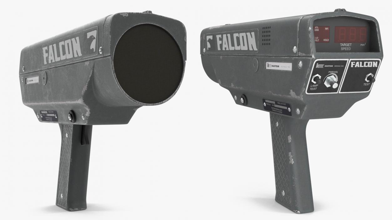 3D model Radar Speed Gun Gray