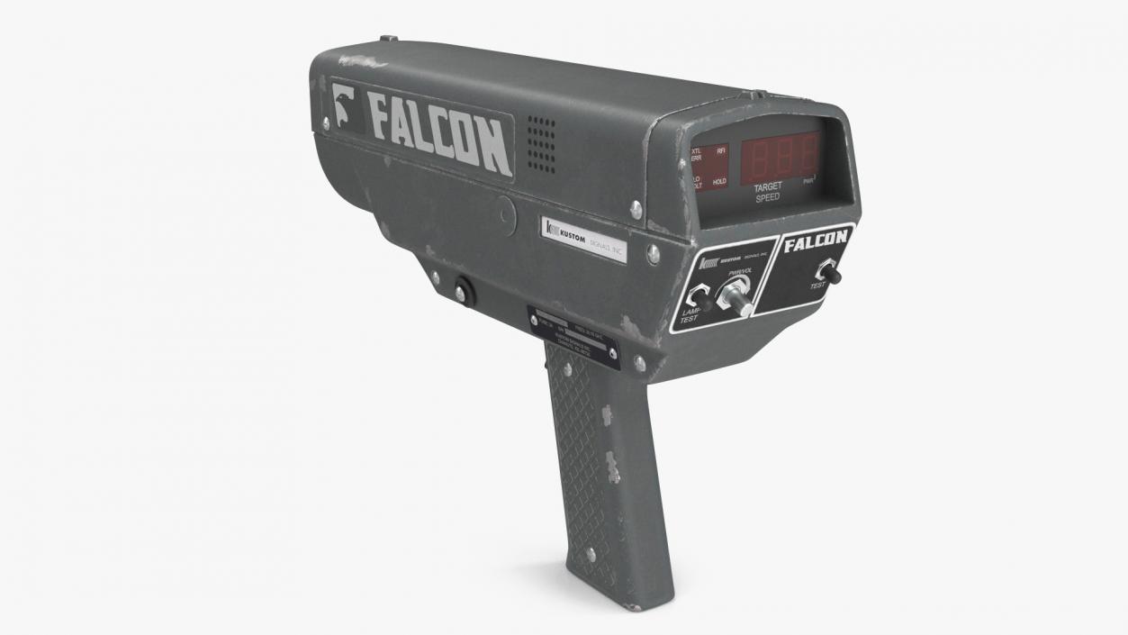 3D model Radar Speed Gun Gray