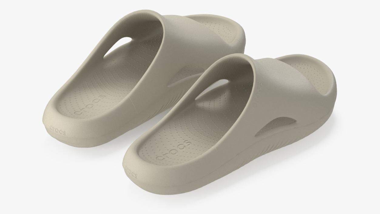 3D Crocs Mellow Slide Beige 2