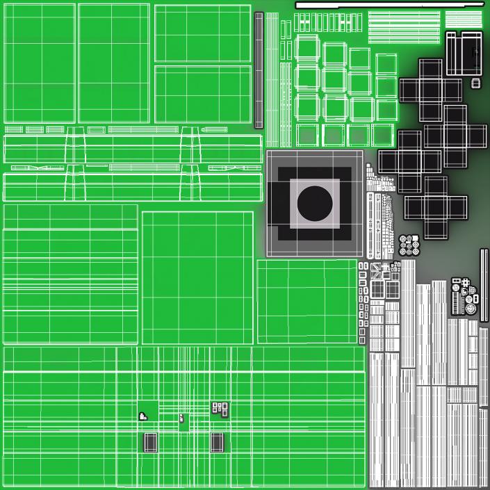 3D model Delivery Drone Station with Quadcopter Rigged