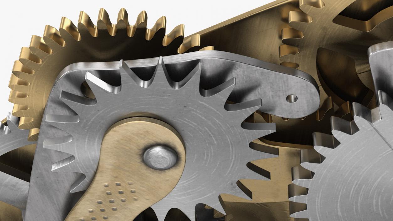 3D model Cog Gears Mechanism Mixed