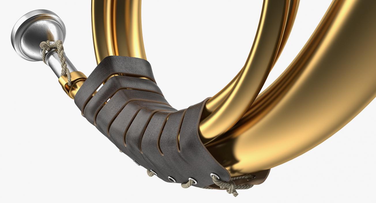 Golden Hunting Horn 3D model