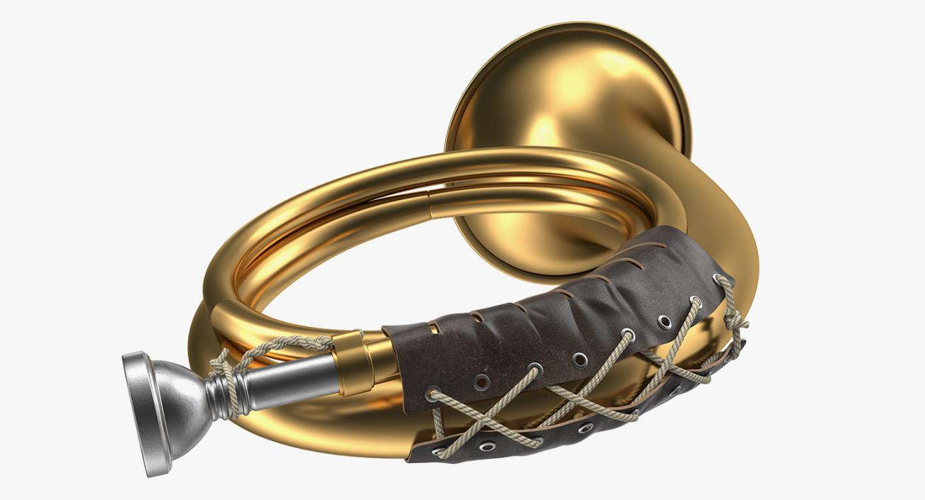 Golden Hunting Horn 3D model