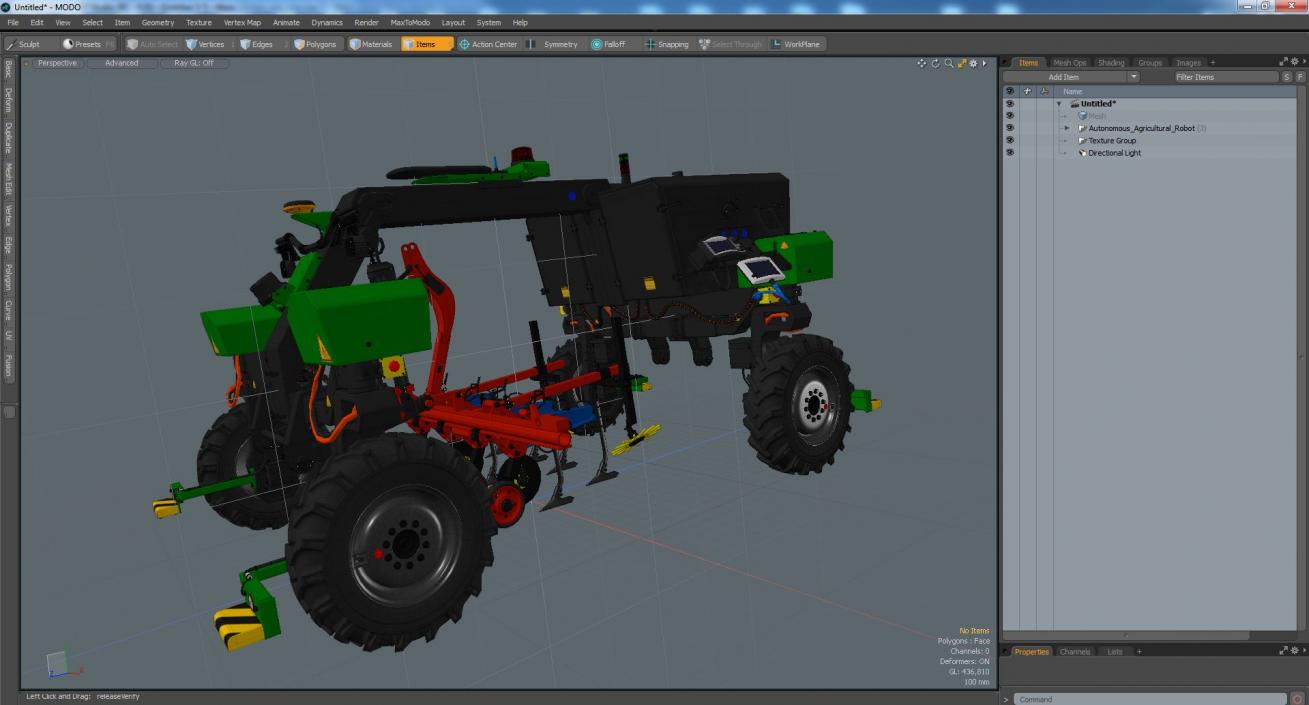 Autonomous Agricultural Robot 3D model