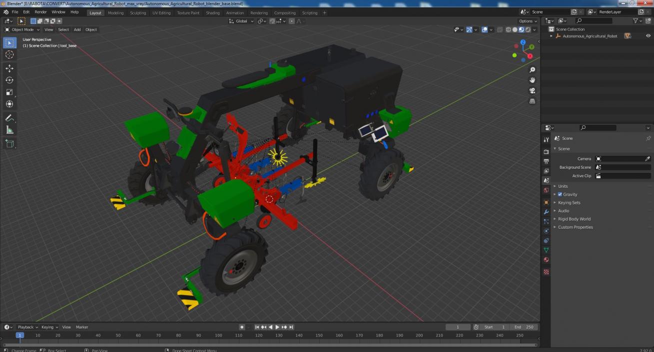 Autonomous Agricultural Robot 3D model