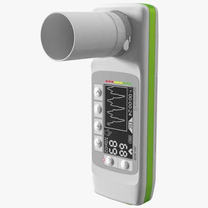 MIR Spirobank II Spirometer with Reusable Turbine 3D model