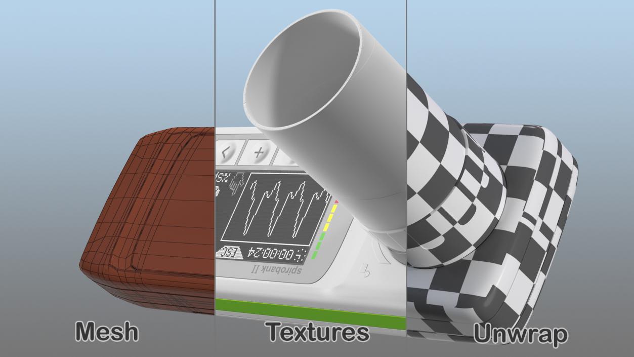 MIR Spirobank II Spirometer with Reusable Turbine 3D model