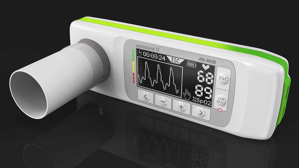 MIR Spirobank II Spirometer with Reusable Turbine 3D model