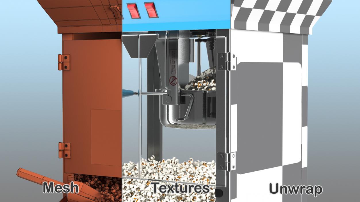 3D model Popcorn Popper Machine Generic
