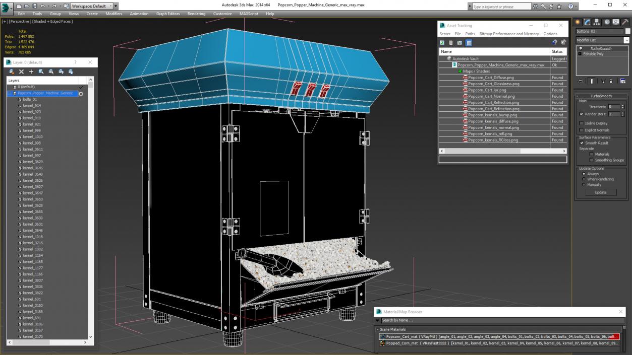 3D model Popcorn Popper Machine Generic