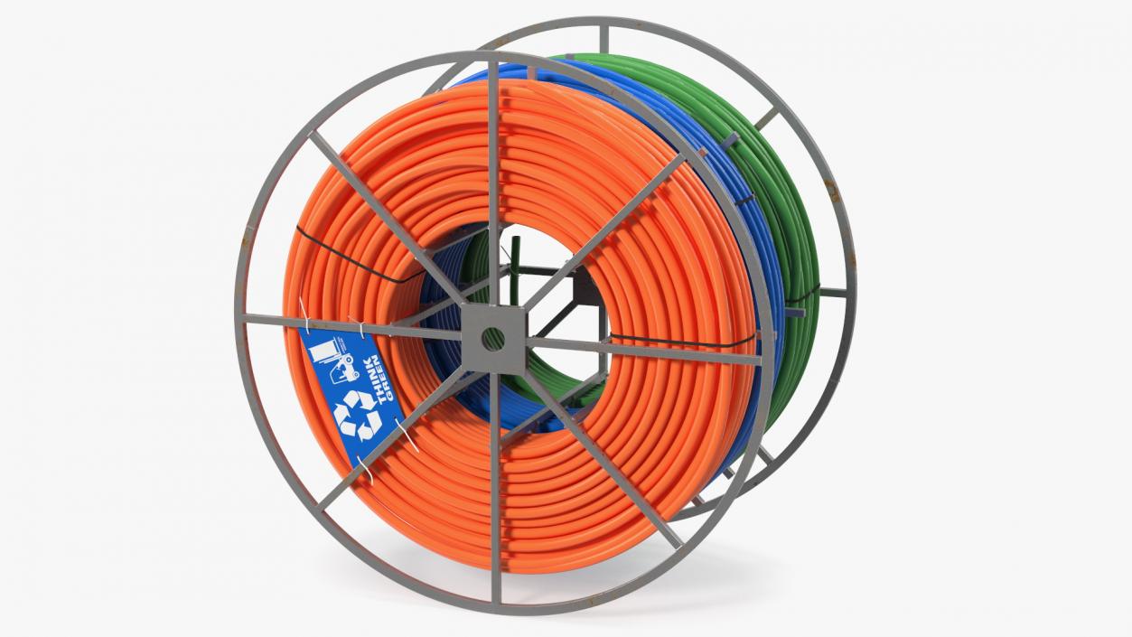 HDPE Conduit Reel 3D