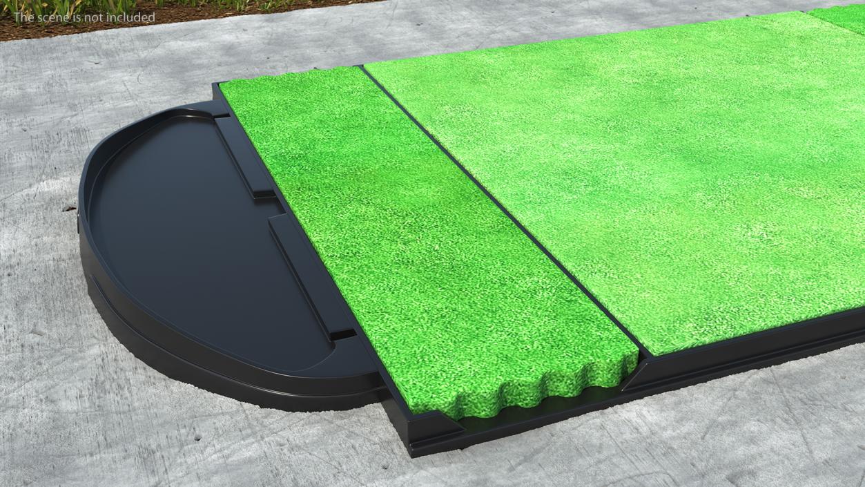 Golf Practice Mat 3D