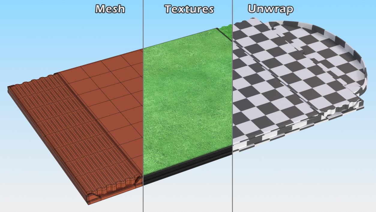 Golf Practice Mat 3D