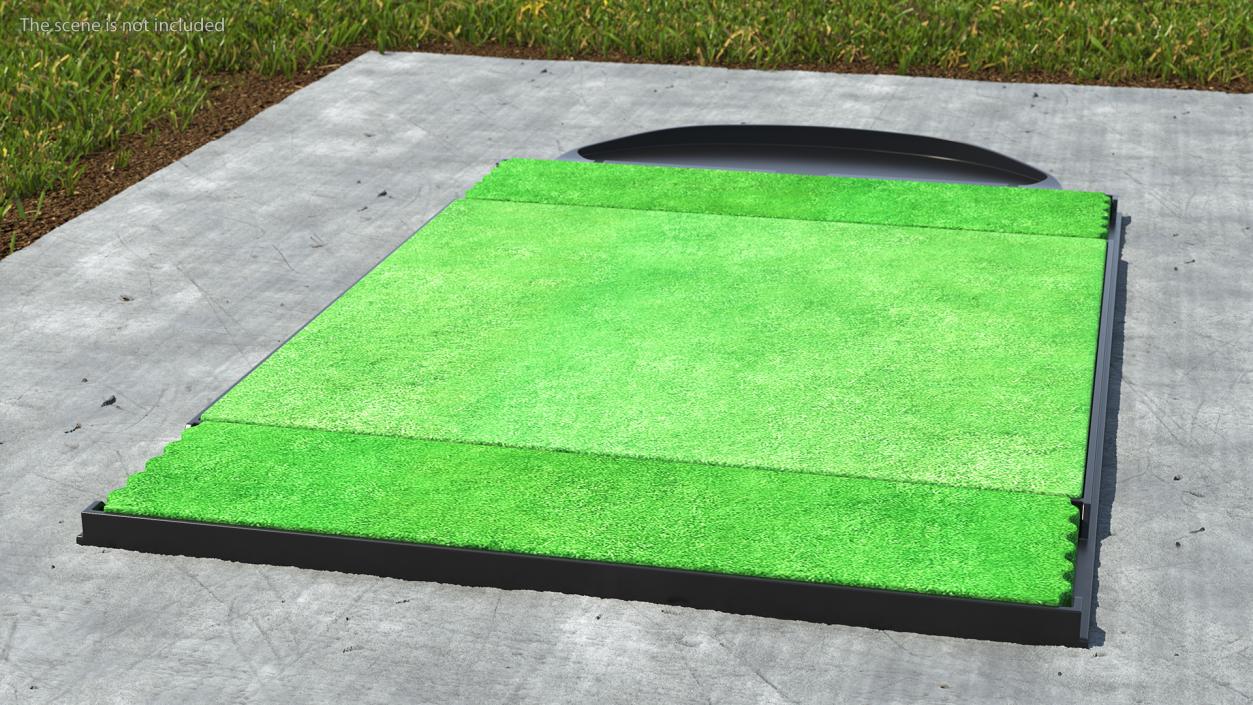 Golf Practice Mat 3D