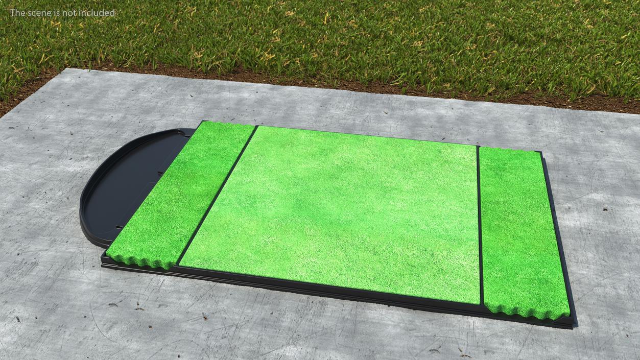 Golf Practice Mat 3D