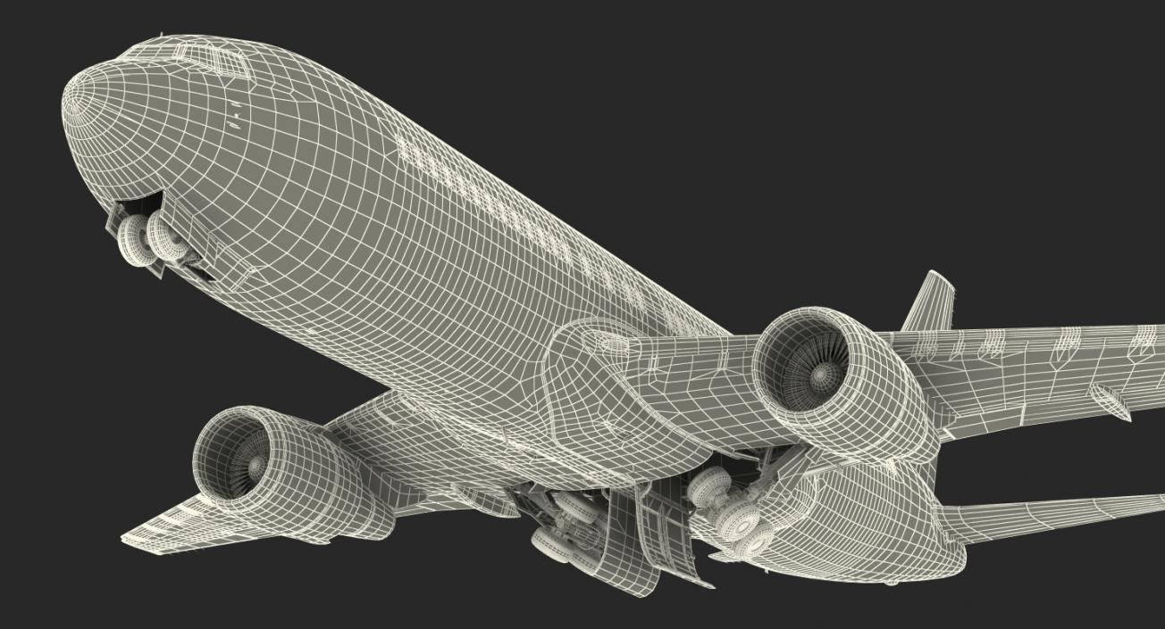 Boeing 767-200 Generic Rigged 3D model