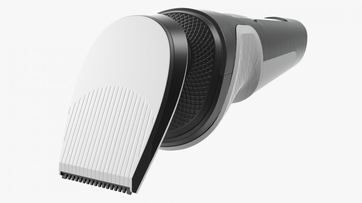 Electric Shaver with Trimmer Attachment 3D model