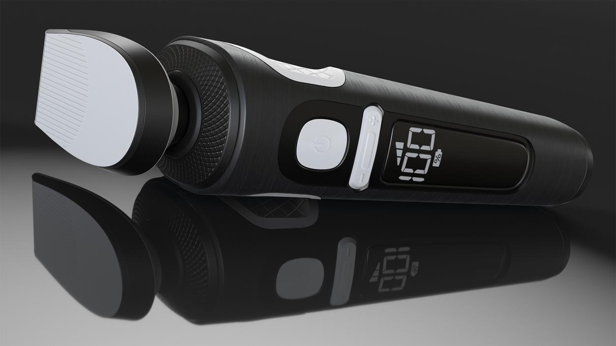 Electric Shaver with Trimmer Attachment 3D model