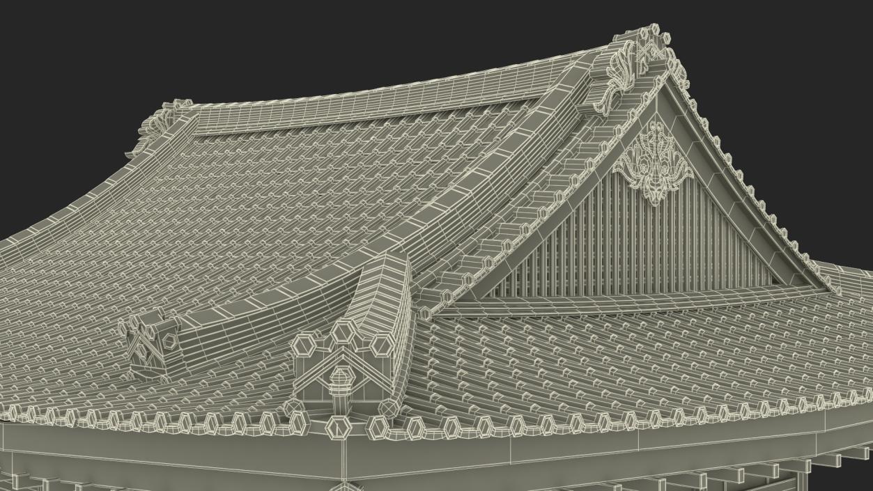 Japan Traditional House Dark Full Interior 3D