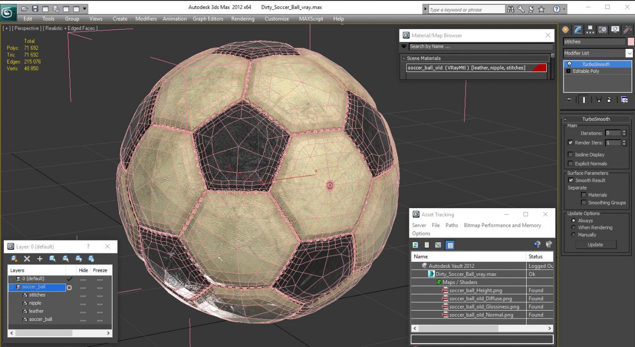 Dirty Soccer Ball 3D