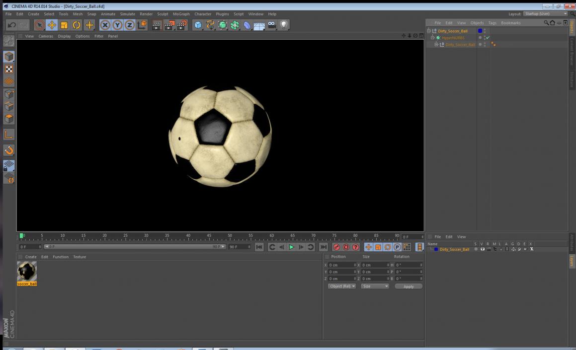 Dirty Soccer Ball 3D