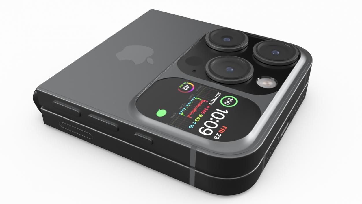 3D model Apple iPhone Flip with AirPods