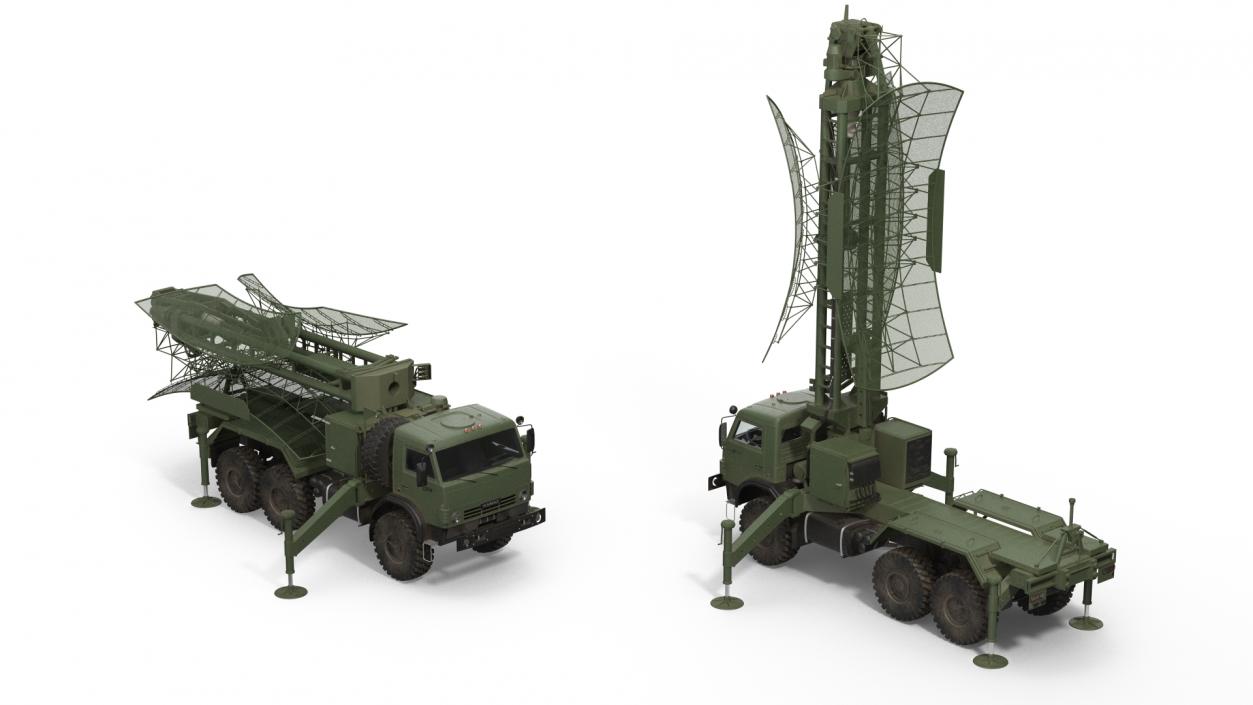 3D Russian Missile Systems Rigged Collection 5 model