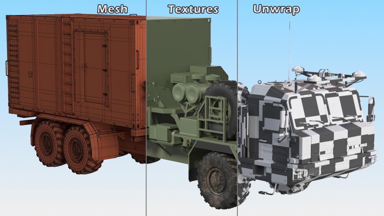 3D Russian Missile Systems Rigged Collection 5 model