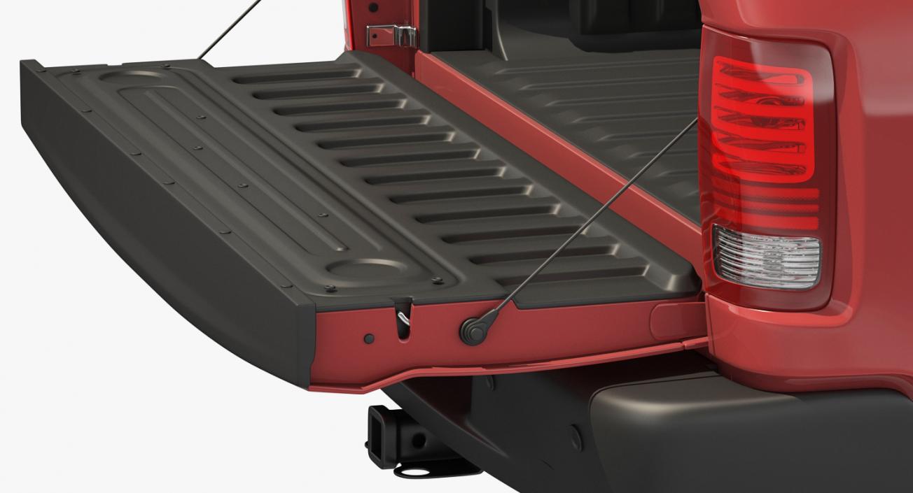 3D Pickup with Snow Plow Rigged model