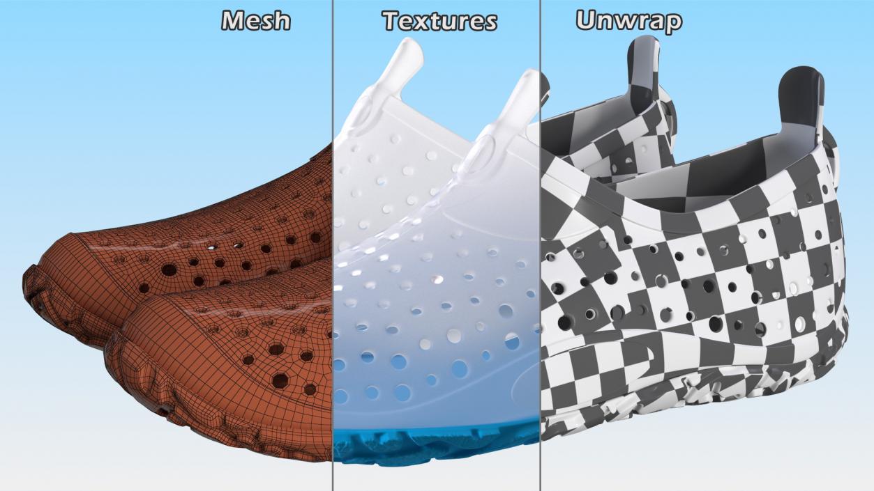 Water Shoes for Kids Transparent 3D