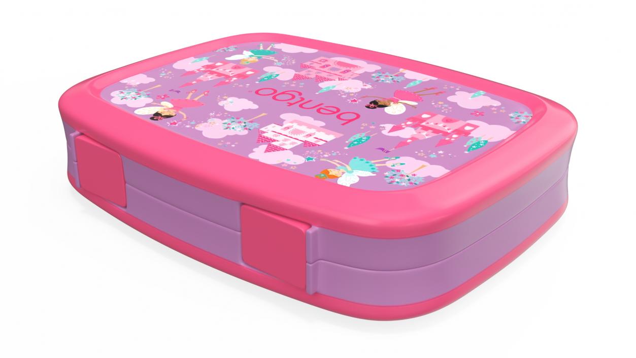 3D Plastic Bentgo Kids Lunch Box Closed Pink