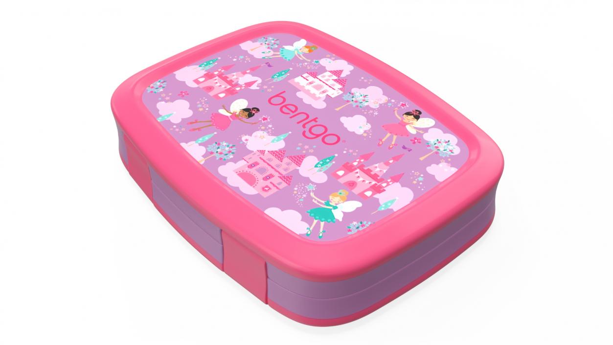 3D Plastic Bentgo Kids Lunch Box Closed Pink