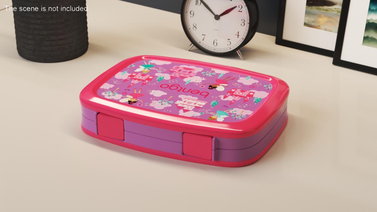 3D Plastic Bentgo Kids Lunch Box Closed Pink