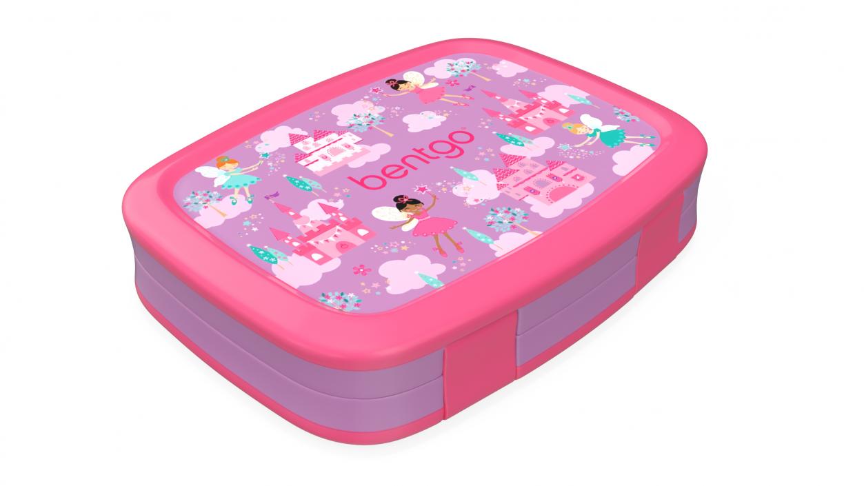 3D Plastic Bentgo Kids Lunch Box Closed Pink