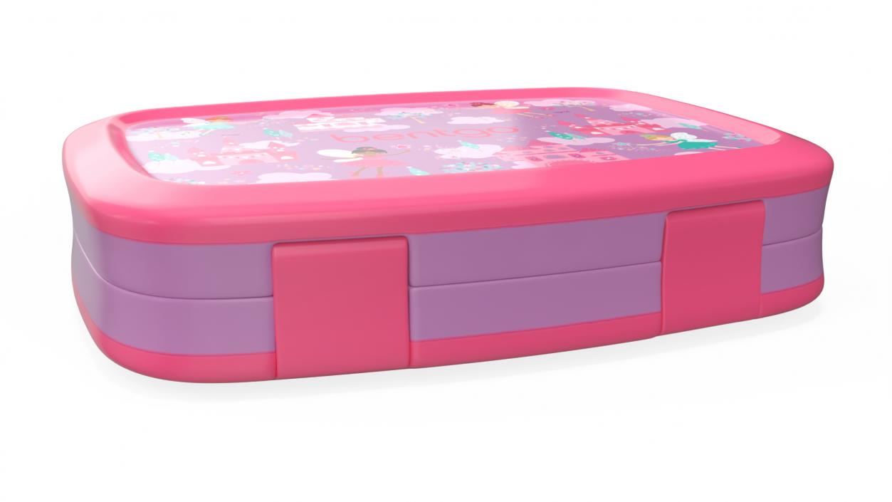 3D Plastic Bentgo Kids Lunch Box Closed Pink