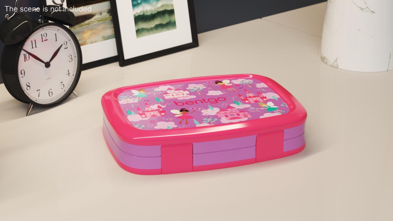 3D Plastic Bentgo Kids Lunch Box Closed Pink